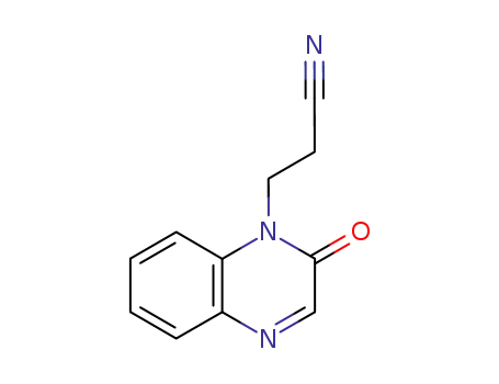 Molecular Structure of 27219-40-5 (3-(2-oxoquinoxalin-1(2H)-yl)propanenitrile)