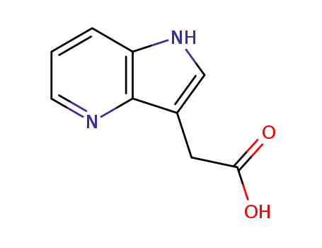 Molecular Structure of 27224-27-7 (1H-Pyrrolo[3,2-b]pyridine-3-aceticacid(8CI,9CI))