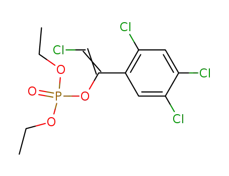 인산, 2-클로로-1-(2,4,5-트리클로로페닐)에테닐 디에틸 에스테르