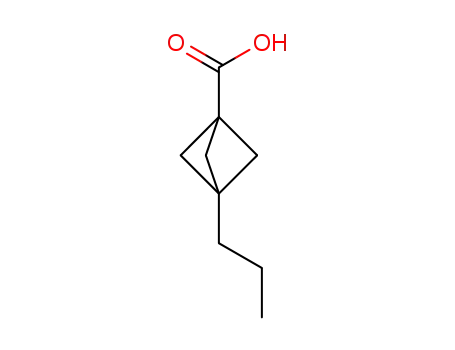 Molecular Structure of 271767-67-0 (Bicyclo[1.1.1]pentane-1-carboxylic acid, 3-propyl- (9CI))