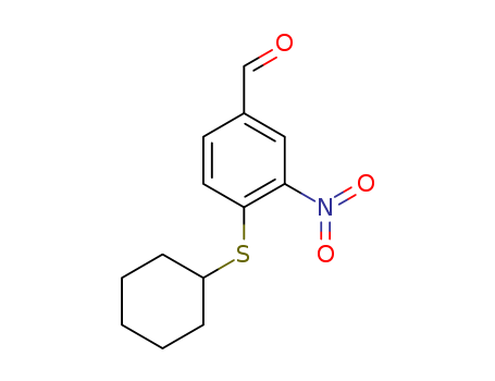 4-(CYCLOHEXYLTHIO)-3-NITROBENZALDEHYDE