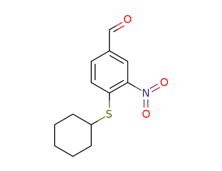 4-(Cyclohexylthio)-3-nitrobenzaldehyde