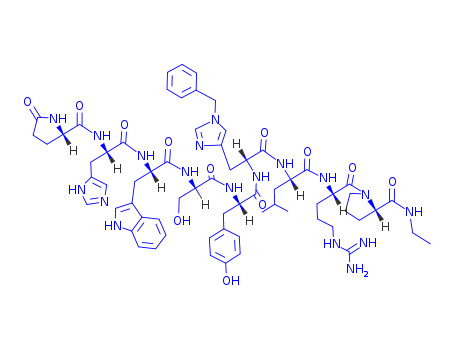 1-9-Luteinizinghormone-releasingfactor(swine),6-[1-(phenylmethyl)-D-histidine]-7-D-leucine-9-(N-ethyl-L-prolinamide)-