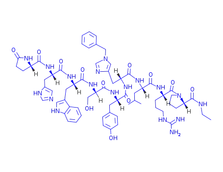 Molecular Structure of 321709-43-7 ((D-LEU7)-HISTRELIN)
