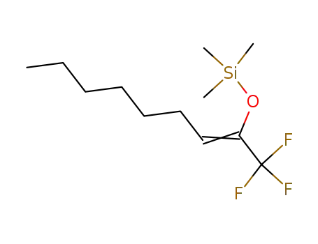 Molecular Structure of 122977-63-3 (trifluoro-1,1,1 trimethylsilyloxy-2 nonene-2)