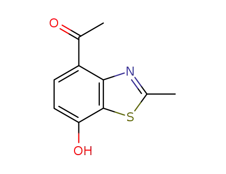 Molecular Structure of 26749-61-1 (Ketone, 7-hydroxy-2-methyl-4-benzothiazolyl methyl (8CI))