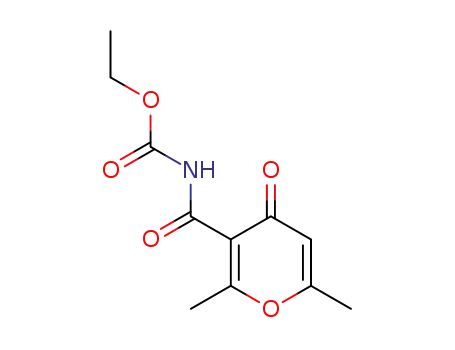 Molecular Structure of 27091-68-5 (ethyl [(2,6-dimethyl-4-oxo-4H-pyran-3-yl)carbonyl]carbamate)