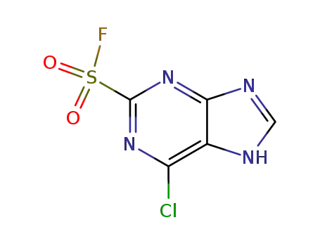 Molecular Structure of 2706-92-5 (6-Chloro-9H-purine-2-sulfonyl fluoride)