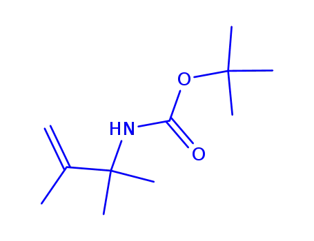 Molecular Structure of 267668-42-8 (Carbamic acid, (1,1,2-trimethyl-2-propenyl)-, 1,1-dimethylethyl ester (9CI))