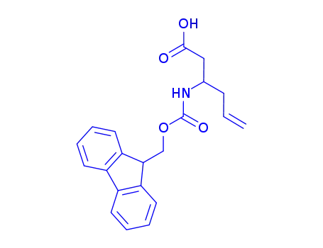 Molecular Structure of 270263-04-2 (FMOC-(S)-3-AMINO-5-HEXENOIC ACID)
