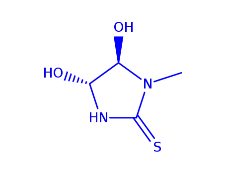 Molecular Structure of 265986-74-1 (2-Imidazolidinethione,4,5-dihydroxy-1-methyl-)