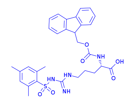 L-Ornithine,N2-[(9H-fluoren-9-ylmethoxy)carbonyl]-N5-[imino[[(2,4,6-trimethylphenyl)sulfonyl]amino]methyl]-