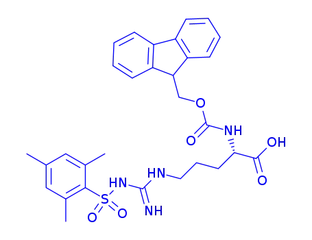 Molecular Structure of 88743-97-9 (FMOC-ARG(MTS)-OH)