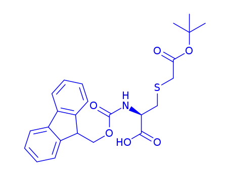Molecular Structure of 269730-62-3 (FMOC-CYS(T-BUTYLCARBOXYMETHYL)-OH)