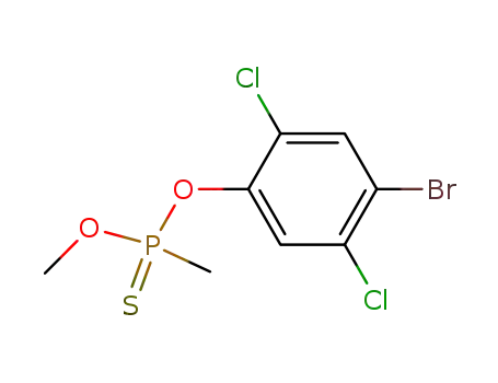 Molecular Structure of 2720-20-9 (O-(4-bromo-2,5-dichlorophenyl) O-methyl methylphosphonothioate)
