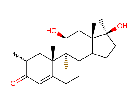 Androst-4-en-3-one,9-fluoro-11b,17b-dihydroxy-2,17-dimethyl- (6CI,8CI) cas  2708-41-0