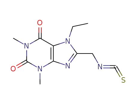 7-エチル-3,7-ジヒドロ-8-(イソチオシアナトメチル)-1,3-ジメチル-1H-プリン-2,6-ジオン