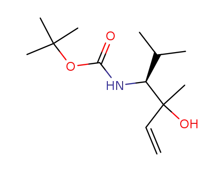 (4S)-4-N-(tert-butyloxycarbonyl)amino-3-hydroxy-3,5-dimethylhex-1-ene