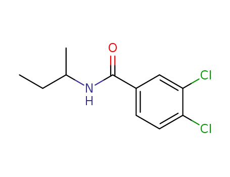 Molecular Structure of 32226-57-6 (N-(butan-2-yl)-3,4-dichlorobenzamide)