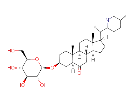 (25R)-22,26-epimino-3β-hydroxy-5α-cholest-22(N)-en-6-one 3-O-β-D-glucopyranoside