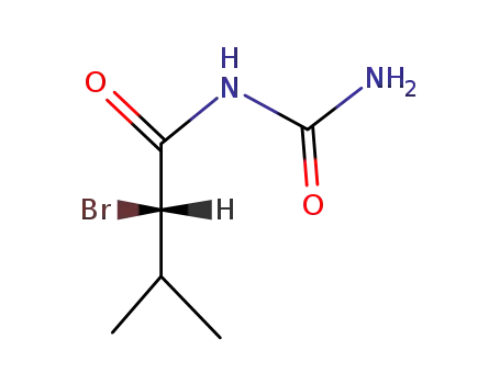 Molecular Structure of 27109-48-4 ((S)-2-Bromoisovalerylurea)