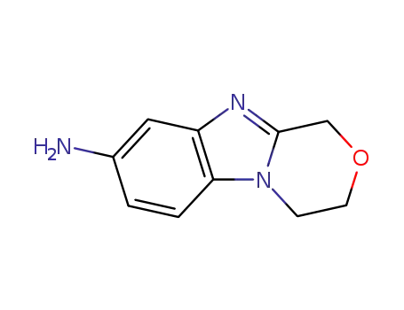 Molecular Structure of 27231-17-0 (1H-[1,4]Oxazino[4,3-a]benzimidazole,8-amino-3,4-dihydro-(8CI))