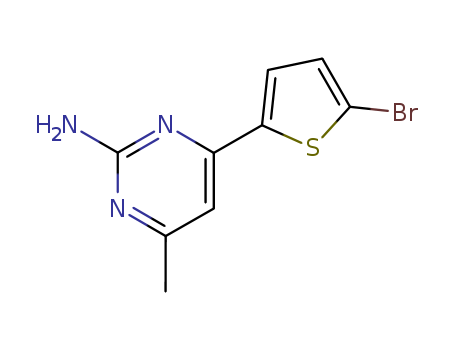 2-Pyrimidinamine,4-(5-bromo-2-thienyl)-6-methyl-