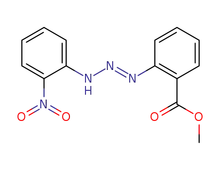 Molecular Structure of 29980-68-5 (methyl 2-[(1E)-3-(2-nitrophenyl)triaz-1-en-1-yl]benzoate)