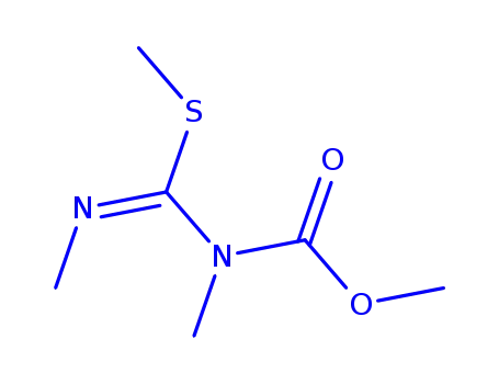 Carbamic  acid,  methyl[(methylimino)(methylthio)methyl]-,  methyl  ester  (9CI)