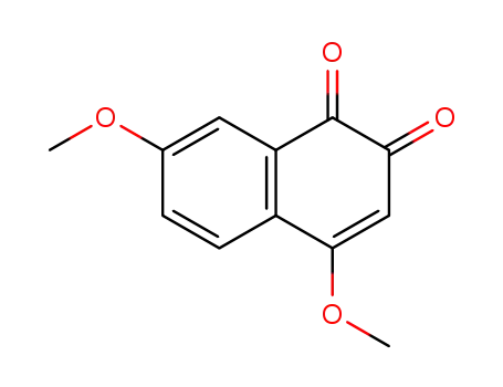 Molecular Structure of 32358-81-9 (4,7-Dimethoxy-1,2-naphthoquinone)