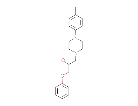 Molecular Structure of 2725-12-4 (1-[4-(4-methylphenyl)piperazin-1-yl]-3-phenoxypropan-2-ol)
