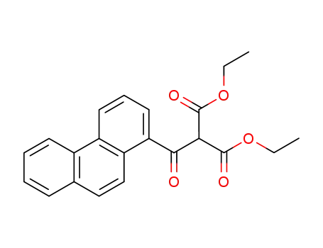 Molecular Structure of 26698-31-7 (diethyl (phenanthren-1-ylcarbonyl)propanedioate)
