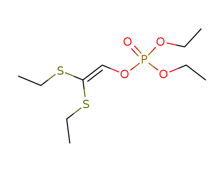 Molecular Structure of 2667-40-5 (2,2-bis(ethylsulfanyl)ethenyl diethyl phosphate)
