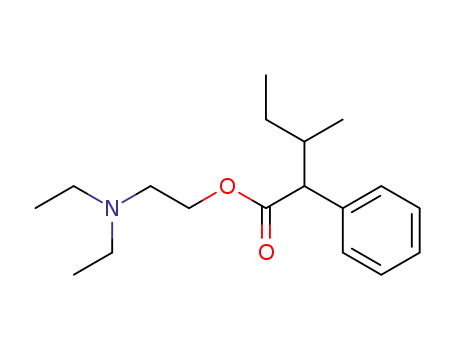 Molecular Structure of 26878-41-1 (2-(diethylamino)ethyl 3-methyl-2-phenylpentanoate)