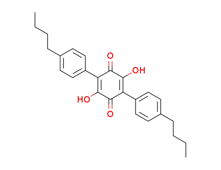 Molecular Structure of 27246-39-5 (2,5-bis(4-butylphenyl)-3,6-dihydroxycyclohexa-2,5-diene-1,4-dione)