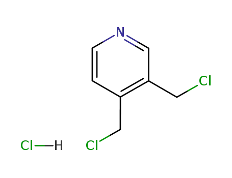 Molecular Structure of 27221-52-9 (3,4-bis-chloromethyl-pyridine, hydrochloride)