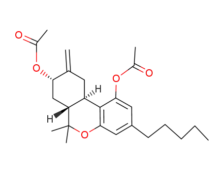 (6aR)-6aβ,7,8,9,10,10aα-ヘキサヒドロ-6,6-ジメチル-9-メチレン-3-ペンチル-6H-ジベンゾ[b,d]ピラン-1,8β-ジオールジアセタート