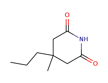 Molecular Structure of 2706-48-1 (4-methyl-4-propylpiperidine-2,6-dione)