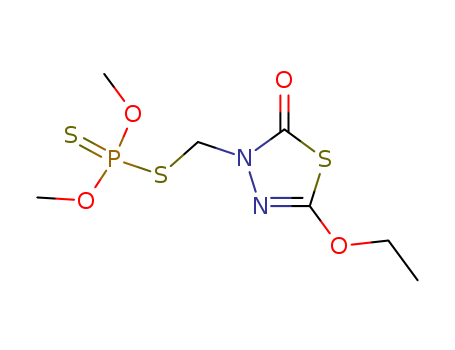 3-(dimethoxyphosphinothioylsulfanylmethyl)-5-ethoxy-1,3,4-thiadiazol-2-one