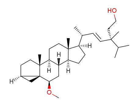 (22E,24R)-24-(2-hydroxyethyl)-6β-methoxy-24-methyl-3α,5-cyclo-5α-cholest-22-ene
