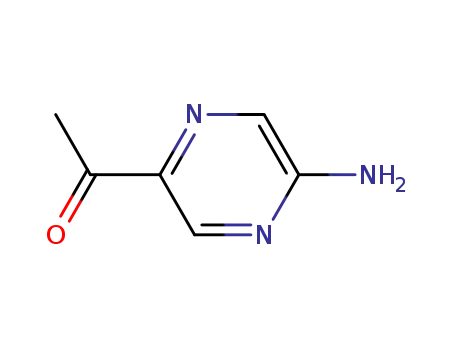 Molecular Structure of 268538-57-4 (Ethanone, 1-(5-aminopyrazinyl)- (9CI))
