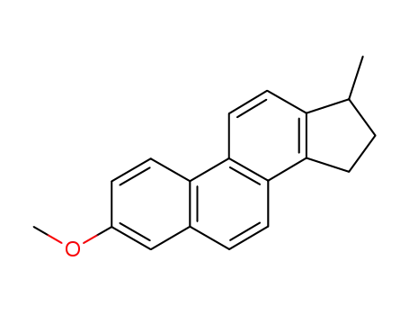 Molecular Structure of 26584-90-7 (15H-Cyclopenta(a)phenanthrene, 16,17-dihydro-3-methoxy-17-methyl-)