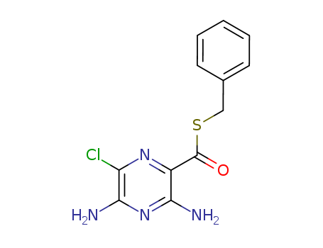2-Pyrazinecarbothioicacid, 3,5-diamino-6-chloro-, S-(phenylmethyl) ester cas  26962-80-1