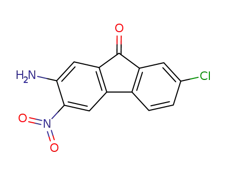 Molecular Structure of 26690-05-1 (2-amino-7-chloro-3-nitro-9H-fluoren-9-one)