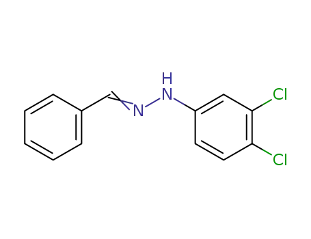 Molecular Structure of 27241-92-5 ((1E)-1-benzylidene-2-(3,4-dichlorophenyl)hydrazine)