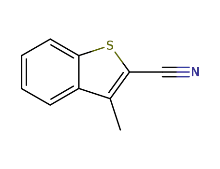 Molecular Structure of 3216-49-7 (3-Methyl-1-benzothiophene-2-carbonitrile)