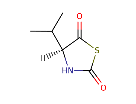Molecular Structure of 26731-61-3 (2,5-Thiazolidinedione,4-isopropyl-,L-(8CI))