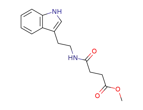 Molecular Structure of 92870-51-4 (methyl 4-{[2-(1H-indol-3-yl)ethyl]amino}-4-oxobutanoate)