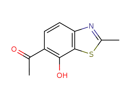 Molecular Structure of 26749-60-0 (Ketone, 7-hydroxy-2-methyl-6-benzothiazolyl methyl (8CI))