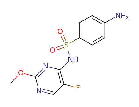 Molecular Structure of 2680-98-0 (4-amino-N-(5-fluoro-2-methoxypyrimidin-4-yl)benzenesulfonamide)
